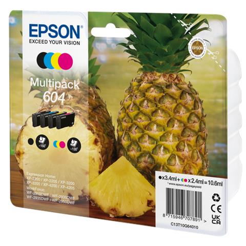 604 cartuccia d'inchiostro 4 pz Compatibile Resa standard Nero, Ciano, Magenta, Giallo - Foto 2