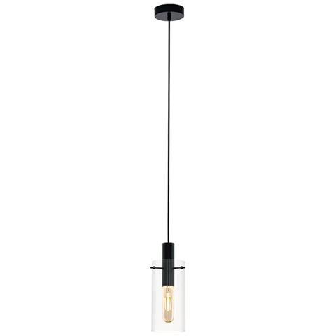 Lampadario Industrial Montefino 1 Luce Acciaio Nero - Foto 1