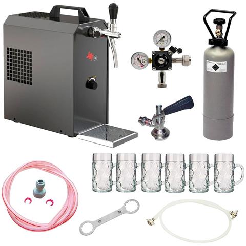 Set Completo - Spillatore Birra Jet 30 Dispenser Birra Macchina Per Birra 1-linea 35 Litri /h Incl. Bicchieri Da Birra Isar 0 3 Litri 6 Pz. Keg Senza - Foto 6