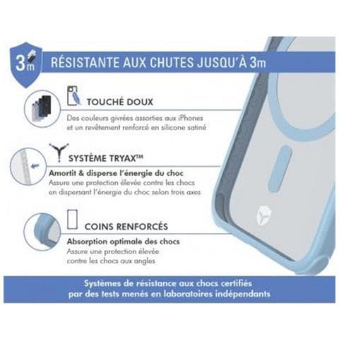 Cover Rinforzata Air Frost Magsafe Per Iphone 15 Plus, Blu - Foto 3
