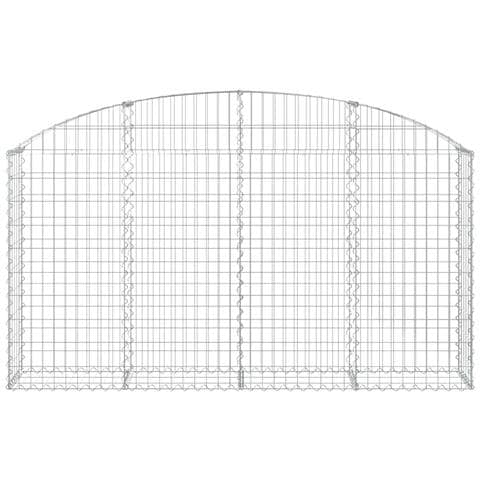 Cesto Gabbione Ad Arco 200x30x100/120 Cm Ferro Zincato - Foto 2