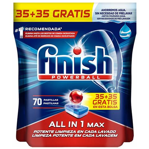 Pastiglie Per Lavastoviglie Finish All In One (70 Unità) - Foto 1