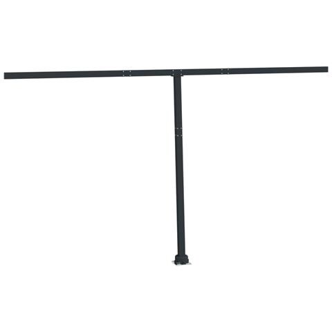 Set Pali per Tenda da Sole Antracite 450x245 cm Ferro - Foto 2