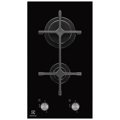 Piano Cottura EGC3322NVK a Gas da Incaso 2 Zone Cottura da 29cm Colore Nero - Foto 1