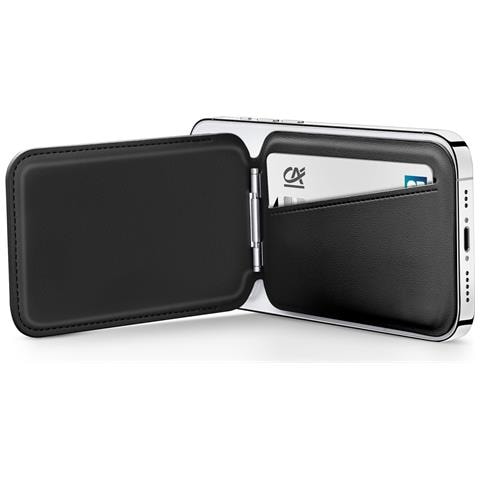 Portacarte Magsafe Supporto Video Fissaggio Magnetico Sicuro, Nero - Foto 5