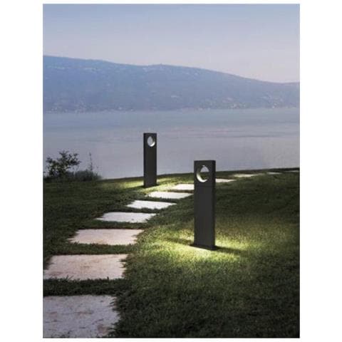Lampione Da Terra Giardino Lampada Led Luce Naturale 12 W Ip65 Lampioncino Nero - Foto 1