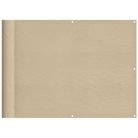 Paravento Da Balcone Beige 75x700 Cm 100% Poliestere Oxford - Foto 2