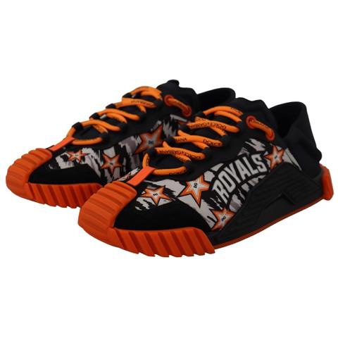 Scarpe Da Ginnastica Ns1 Lacci Tessuto Nero Arancione - Eu45/us12 - Foto 5