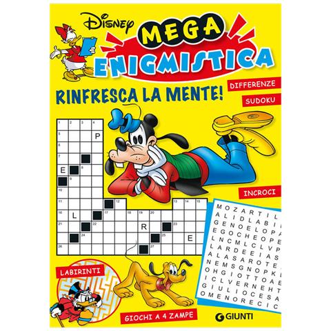 Mega Enigmistica Disney. Rinfresca La Mente! Differenze, Sudoku, Labirinti, Giochi A 4 Zampe - Foto 1
