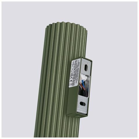 Lampada Da Parete Karbon 20 Verde Oliva Sl. 1657 - Minimalista Lampada Da Parete Verde Oliva 20x6.5x8.5 Cm - Foto 8