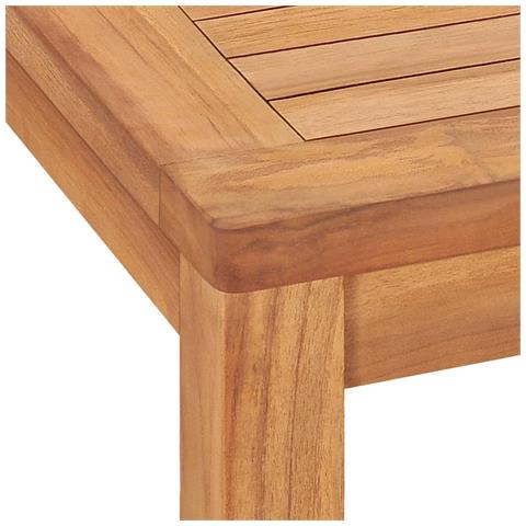 Set da Pranzo da Giardino 7 pz in Legno Massello di Teak - Foto 2