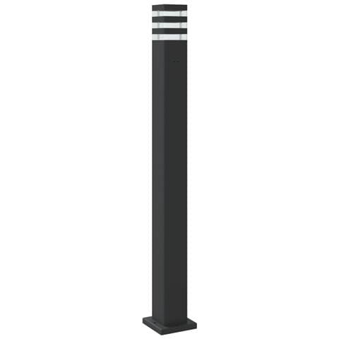 Lampada da Terra per Esterni con Sensore Nera 110cm Alluminio - Foto 7