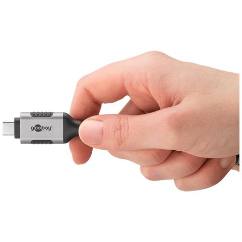 74408 adattatore per inversione del genere dei cavi USB 3.1 type A RJ45 Nero, Argento - Foto 2