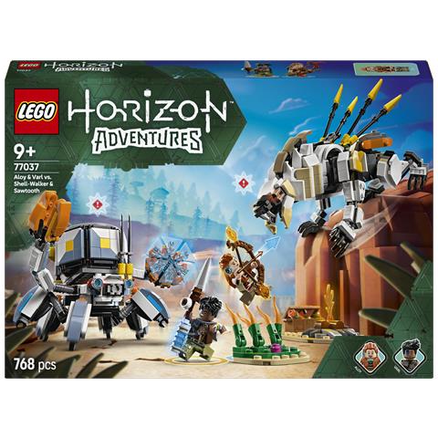 Horizon Adventures 77037 Aloy e Varl Contro Arcapode e Secodonte, Gioco per Bambini 9+ con 2 Modelli di Robot Giocattolo - Foto 1
