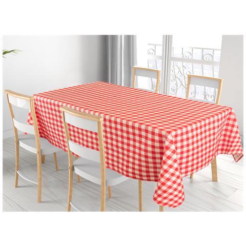 Tovaglia Panama Resinata Antimacchia Copritavolo Cucina Disegno Rustica 140x140 Rustica - Foto 1