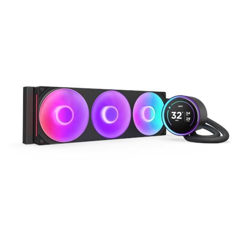 Kraken Elite 360 RGB Processore Raffreddatore di liquidi tutto in uno 12 cm Nero 1 pz - Foto 1
