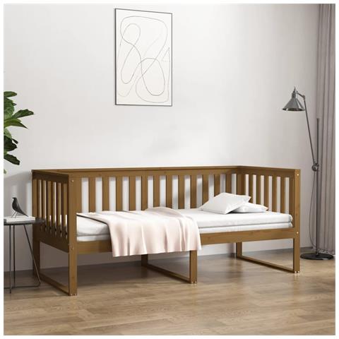 Lusso Casadino -  Dormeuse Ambra 100x200 Cm In Legno Massello Di Pino - Foto 8