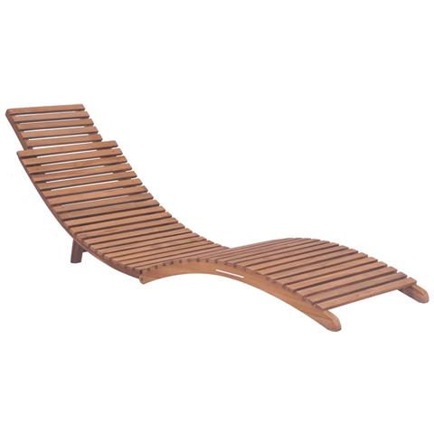 Lettino Prendisole Pieghevole In Legno Massello Di Teak - Foto 1