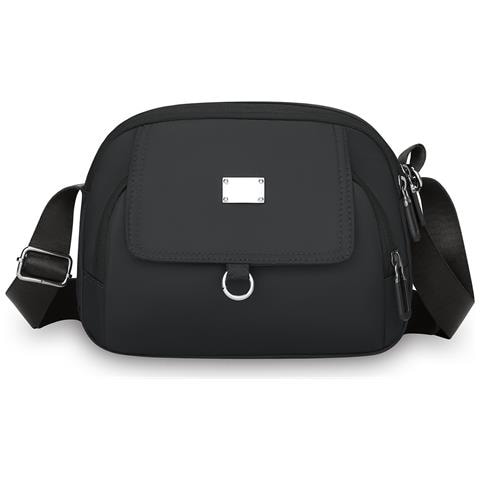 Elegante Borsa A Tracolla In Nylon 2025 Per Donna Black - Foto 6