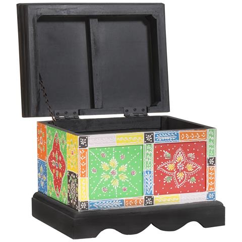 Scatola di Stoccaggio 40x30x30 cm in Legno di Mango - Foto 1