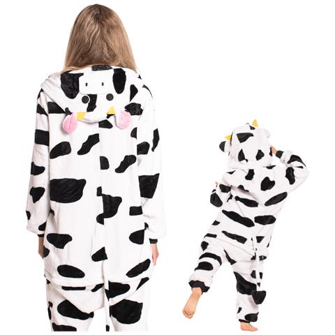 Pigiama Per Bambini Kigurumi Onesie Costume Mucca 135-145 Cm - Foto 2