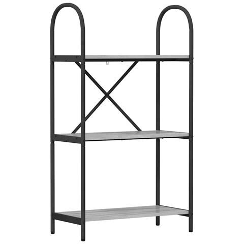 Libreria Grigio sonoma 60 x 30 x 109 cm Legno multistrato - Foto 1