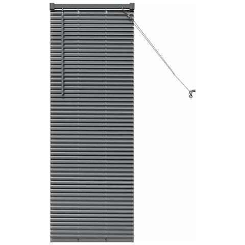 Tenda per Finestra con tende Manuale Grigio scuro Alluminio - Foto 1