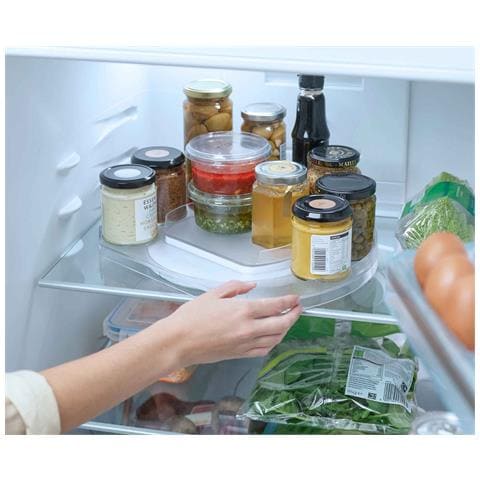 Organizzatore Rotante Fridgestore Per Frigorifero Ottimizza Lo Spazio Accesso Facile Superficie Antiscivolo Colore Trasparente - Foto 2
