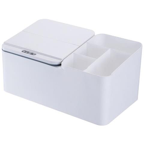 Dispenser Elettrico Intelligente Per Fazzoletti Con Sensore - Ricaricabile Usb E Portaoggetti Multi-scomparto White - Foto 1