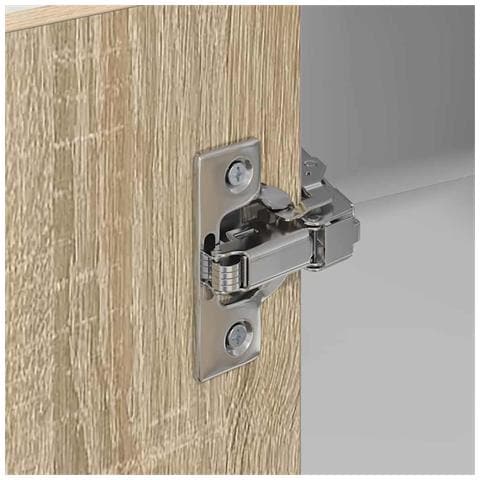 Armadio pensile Riga Quercia Sonoma e Bianca 57 x 57 x 80 cm - Foto 9