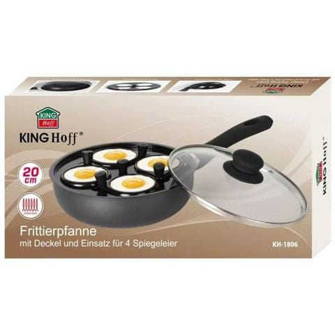KH-1806 Padella in alluminio con inserto per uova 20 cm - Foto 7
