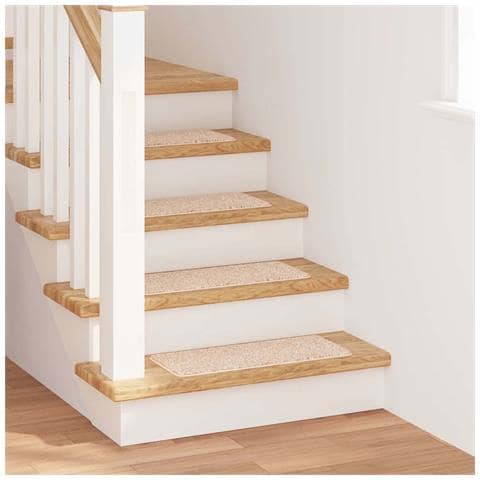 Tappetini Antiscivolo per Scale 15 pcs Crema 60 x 25 cm PP - Foto 2