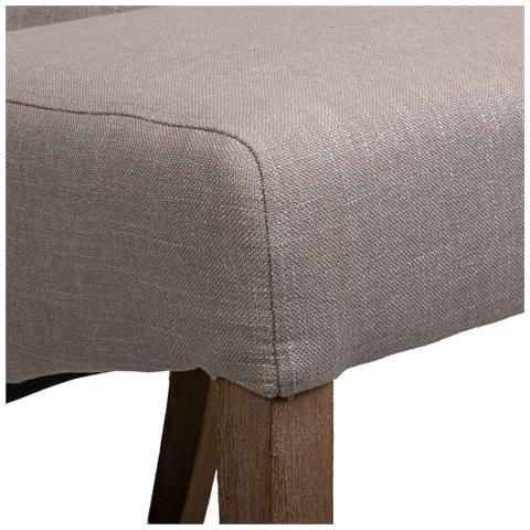 Sedia In Legno Imbottita Grigia 44x58x48/107h - Foto 8