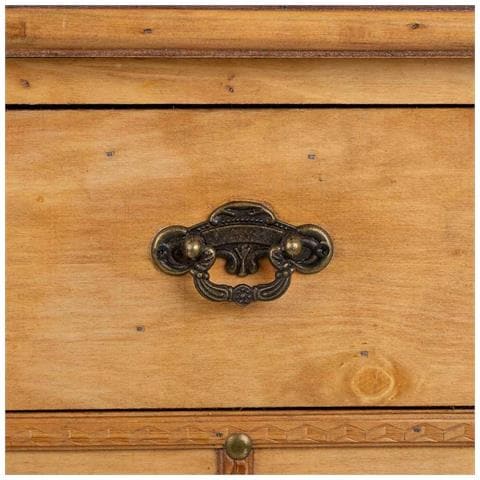 Mobile Portabottiglie Vino In Legno Marrone 63x31x69,5h - Foto 7