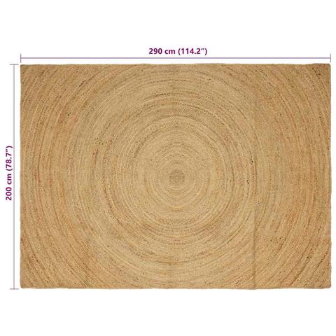 Tappeti per area Rettangolare Marrone 200 x 290 cm Juta - Foto 8