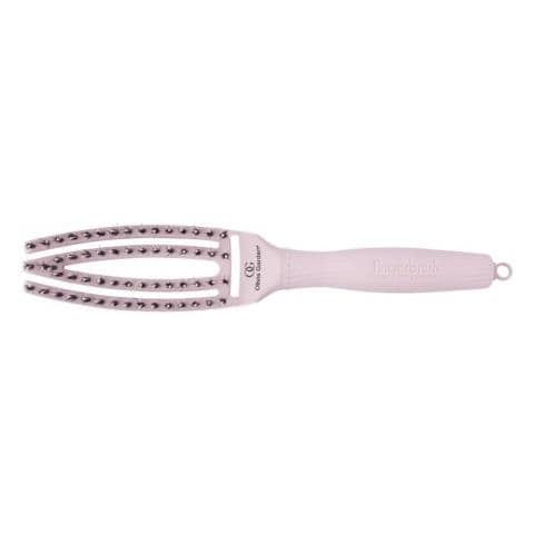 Spazzola Professionale Ricurva Con Setole Di Cinghiale E Nylon, Finger Combo Small Pastel Pink - Foto 2