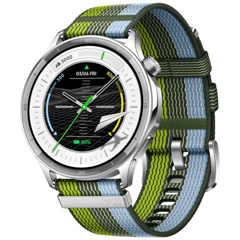 Watch S, Display AMOLED 1.46’’, Bluetooth 5.2 BLE, GPS, NFC, Doppio proc.Qualcomm, Ric.Rapida 0-100% 90min, 96h di autonomia, ROM 4GB [Versione italiana], Silver Gleam - Foto 1