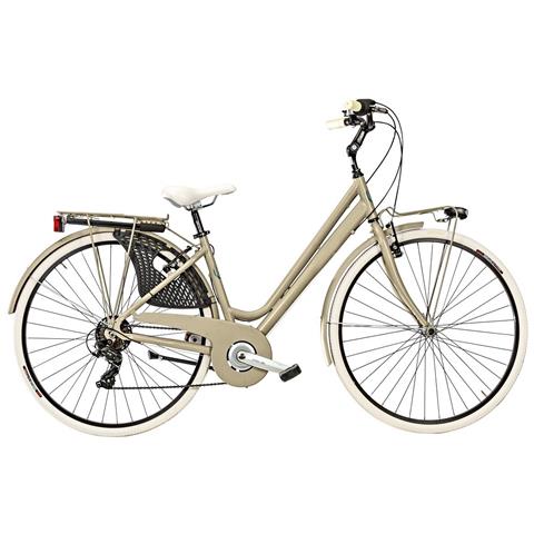 Bici Donna Telaio Alluminio Linea Cottage Misura 28 Bicicletta Cambio 6v City Bike Vintage Completa Di Accessori Finiture Panna - 44 Viola Opaco - Foto 2