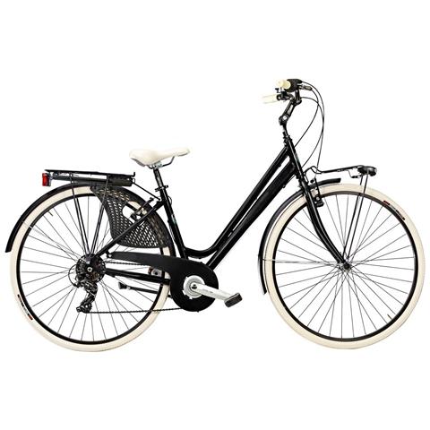 Bici Donna Telaio Alluminio Linea Cottage Misura 28 Bicicletta Cambio 6v City Bike Vintage Completa Di Accessori Finiture Panna - 44 Viola Opaco - Foto 3