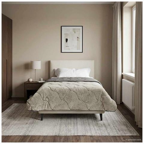 Duvet Estivo Trapuntato Grigio chiaro 135 x 200 cm - Foto 2