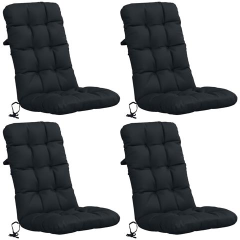 Cuscini per Sedia Alta in 4 Pezzi VIANEN 4 pz 100% Poliestere - Foto 1