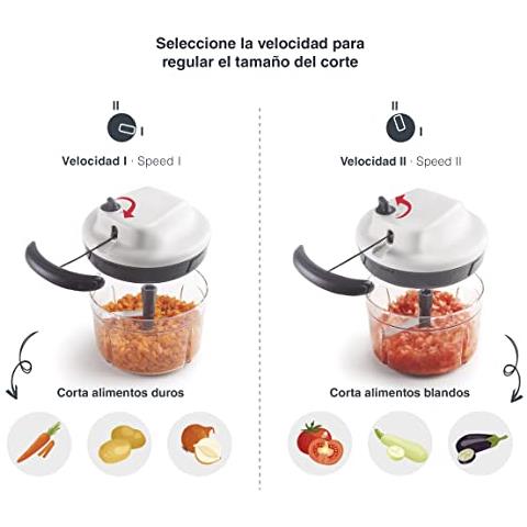 60599 - Affilato Tagliacarte manuale, tritatutto, sminuzzatore con lame in acciaio inox - Foto 2