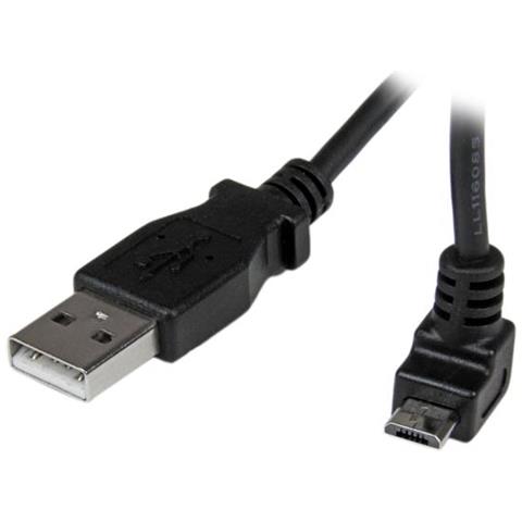 Cavo micro USB 1 m- A a Micro B con angolare verso l'alto - Foto 1