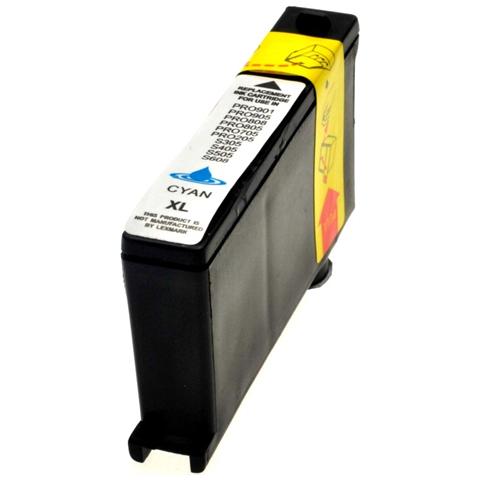 Cartuccia 100xl Ciano Compatibile Per Lexmark 205 705 805 905 305 405 505 605 14n1069e Capacità 12ml - Foto 1