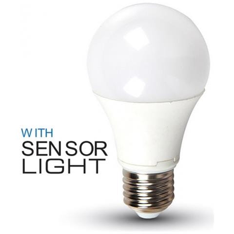 Lampadine Led E27 9w A60 Smd Con Sensore Crepuscolare Vt-2016 4459/4460/4461 - Foto 5