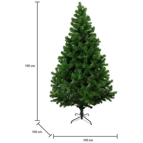 Albero di Natale Riccardo, Albero artificiale extra folto, Albero effetto reale in PVC, 438 rami, Altezza cm 150 - Foto 2