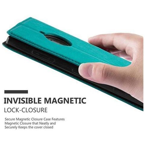 Custodia Compatibile Con Nokia Lumia 830 In Turchese Petrolio - Coperchio Protettiva Con Chiusura Magnetica, Funzione Stand E Tasca Per Le Carte - Foto 9
