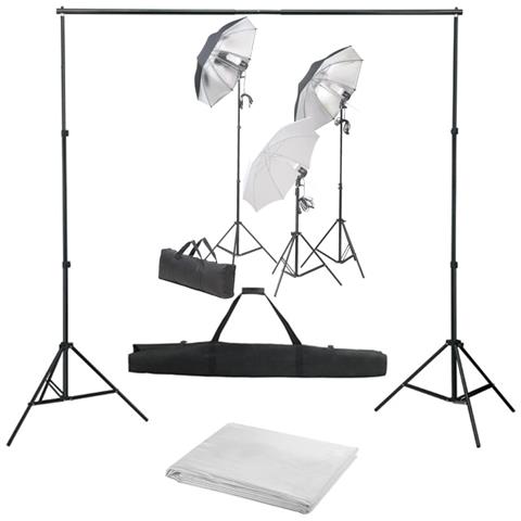 Kit Studio Fotografico Con Set Luci E Fondale - Foto 1