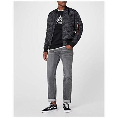 Alpha Industries Basic Sweater Maglione, Nero (nero 03), M Uomo - Foto 5