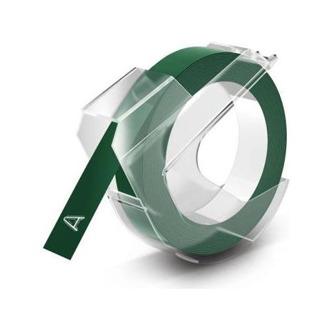 3D Label Tape 9 mm x 3 m Plastic glossy green - Foto 1